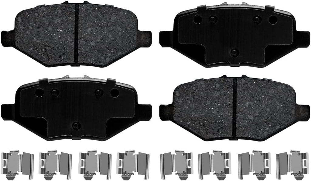 Detroit Axle - Rear Brake Kit for 13-19 Ford Explorer Flex Taurus Police Interceptor Sedan Utility Special Service Police Sedan Lincoln MKT 13-16 MKS, Brake Rotors Brake Pads Replacement: 13.58' inch