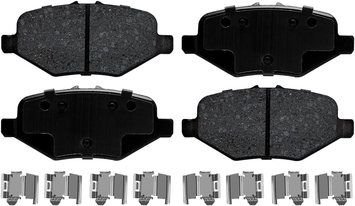 Detroit Axle - Rear Brake Kit for 13-19 Ford Explorer Flex Taurus Police Interceptor Sedan Utility Special Service Police Sedan Lincoln MKT 13-16 MKS, Brake Rotors Brake Pads Replacement: 13.58' inch