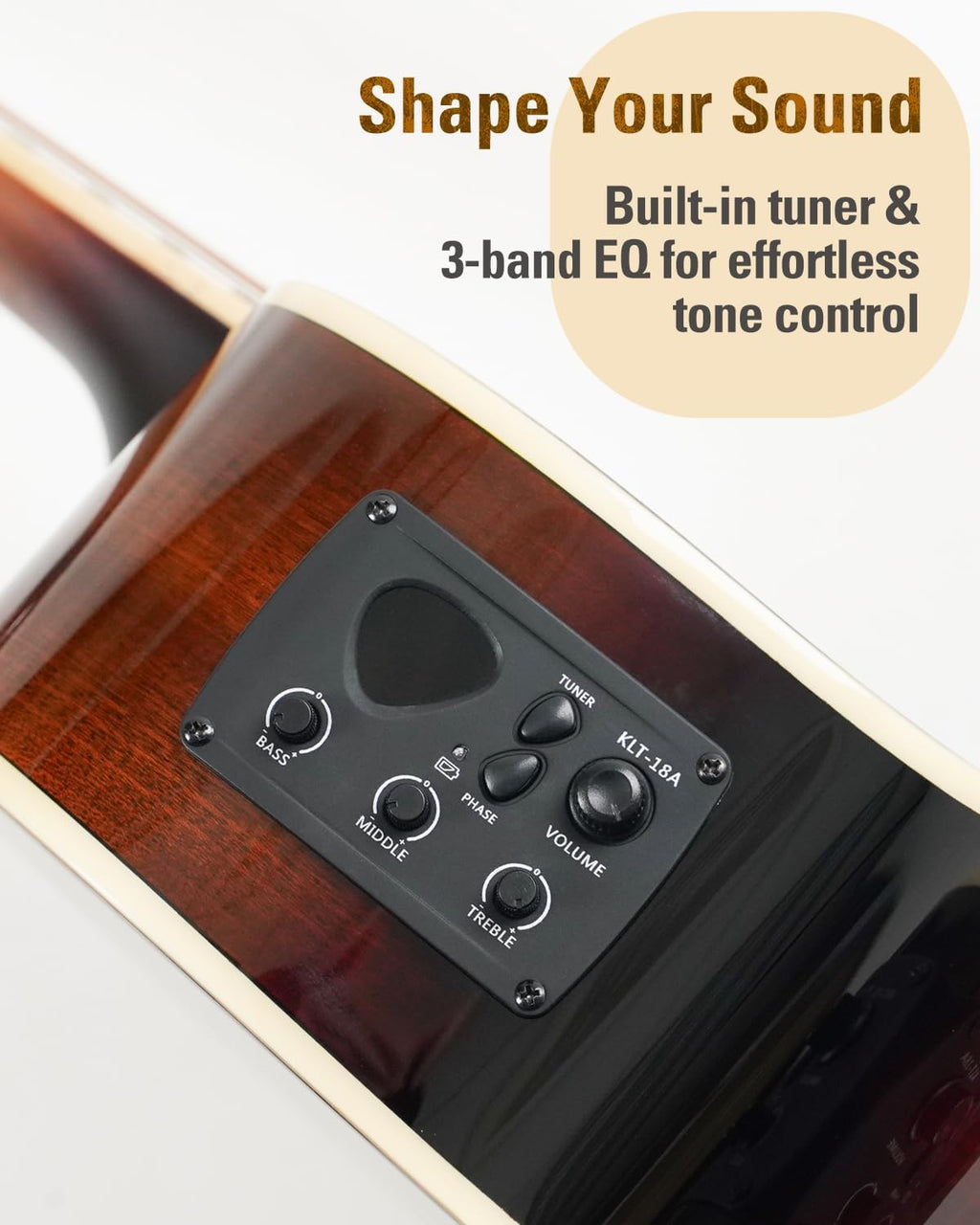 SIGMA 36.5' Acoustic Electric Guitar + Guitar Accessories Gift Box