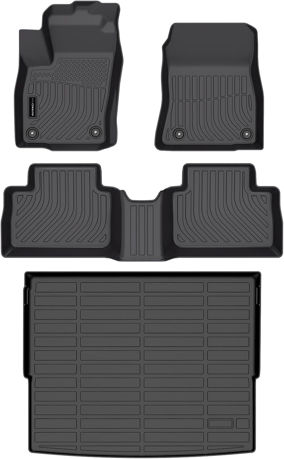 Auxko All Weather Floor Mats Cargo Mat Fit for 2026 2025 Nissan Kicks TPE Liners Accessories All Season Guard Odorless Anti-Slip Floor Mats Cargo Mat for Nissan Kicks Black