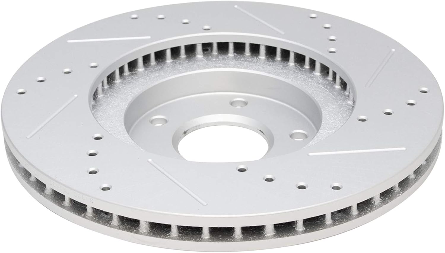 TRQ Performance Front Brake Pad and Rotor Set Ceramic Drilled Slotted G Coated Vented Rotors Compatible with 2003-2007 Nissan Murano