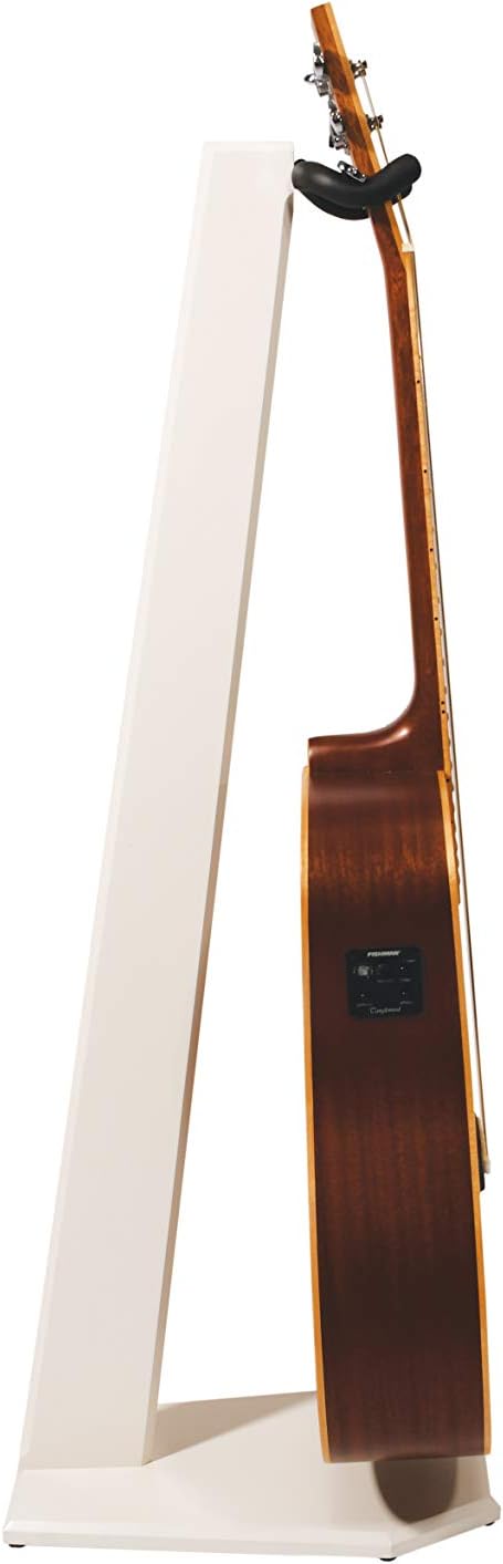 Ruach GS-5 Wooden Guitar Stand for Acoustic, Electric and Bass Guitar - White