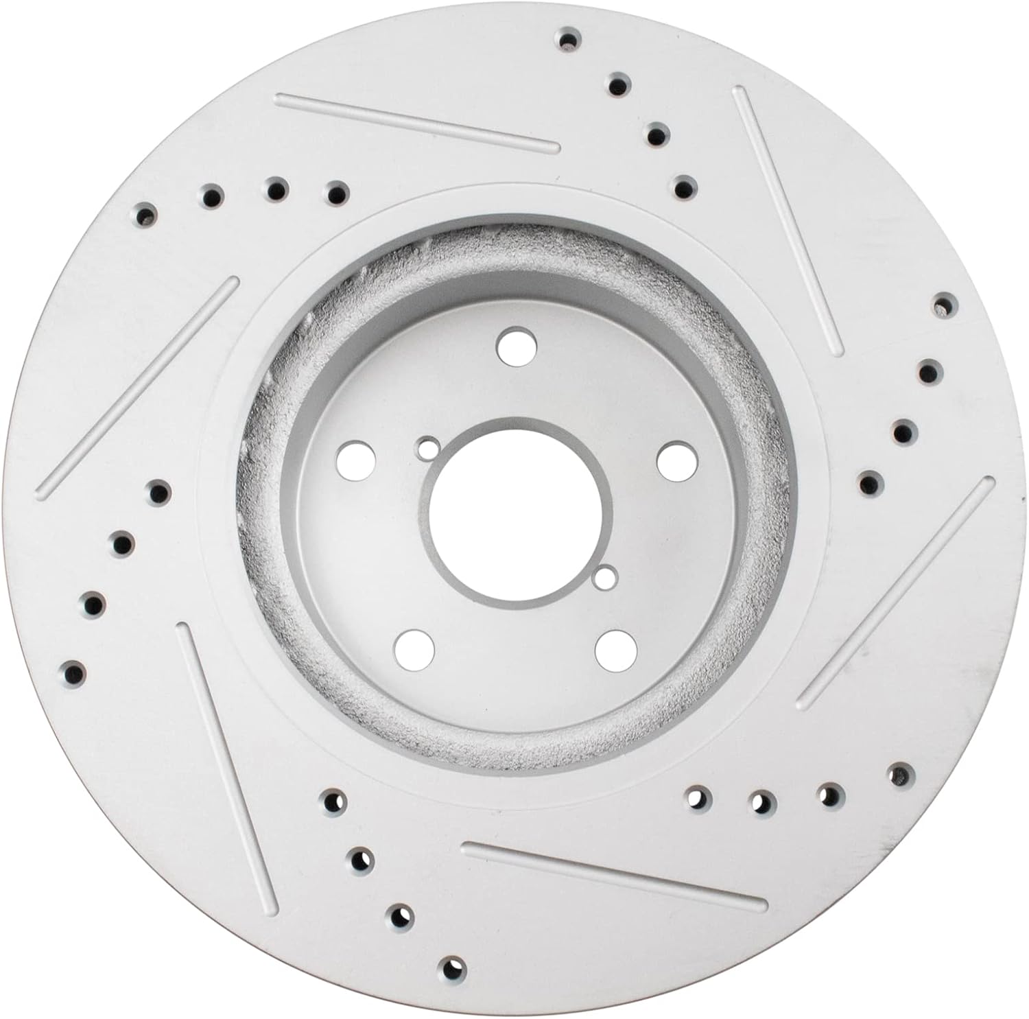 TRQ Performance Front Brake Pad and Rotor Set Ceramic Coated Drilled Slotted Compatible with 2006-2007 Subaru B9 Tribeca 2008-2014 Tribeca 2015-2019 Legacy Outback 2015-2021 WRX