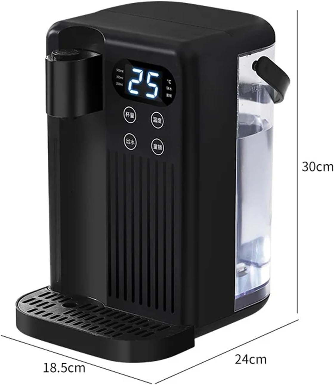 2000W Electric Instant Hot Water Dispenser, Energy Efficient Boiling Kettle with 3L Water Tank, 12 Gear Water Temperature and 8 Gear Water Volume Control, Quick(White)