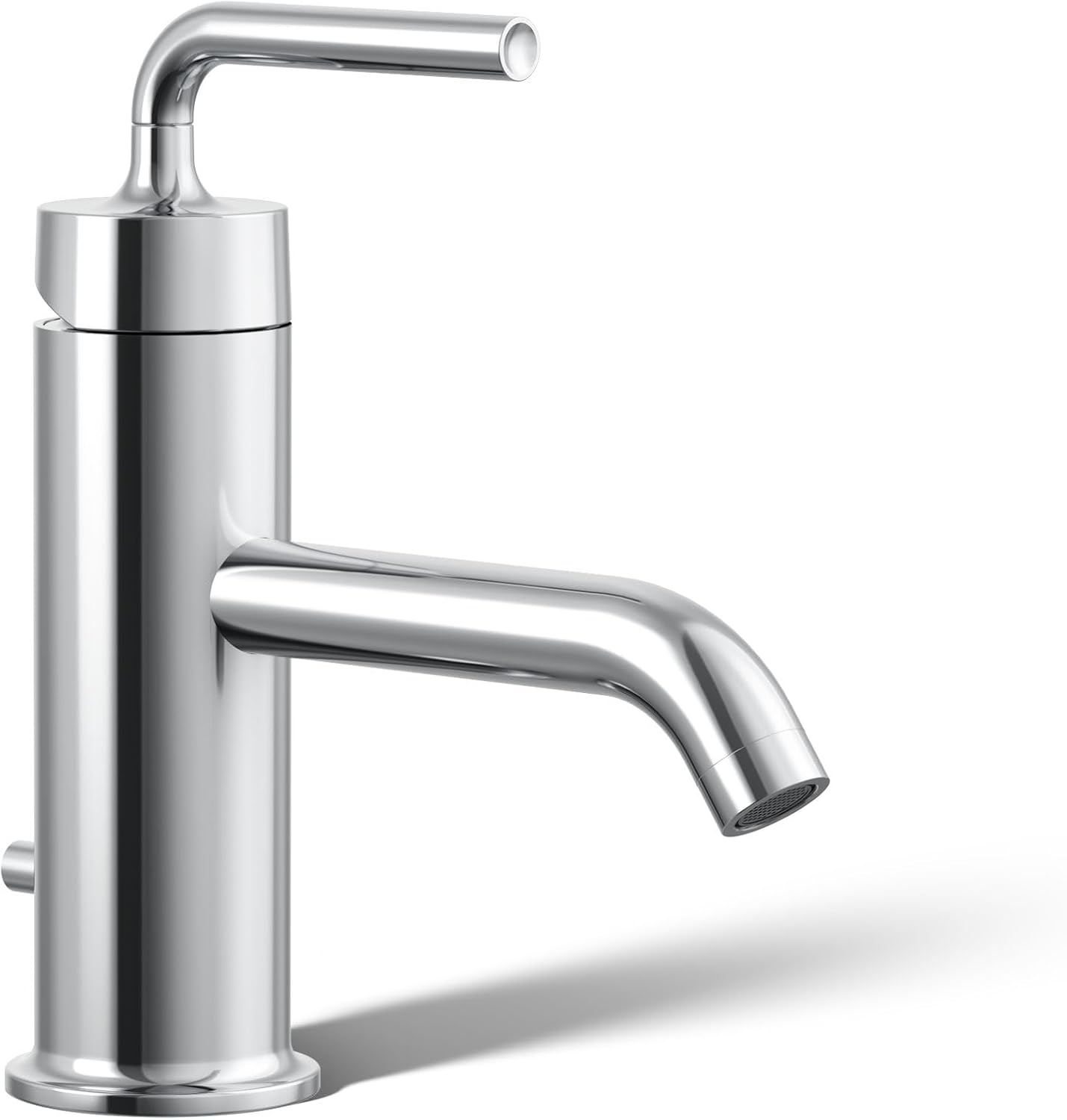 KOHLER K-14402-4A-CP Purist® Single-Handle Bathroom Sink Faucet, Straight Lever Handle, Bathroom Faucets, 1.2 GPM, Polished Chrome