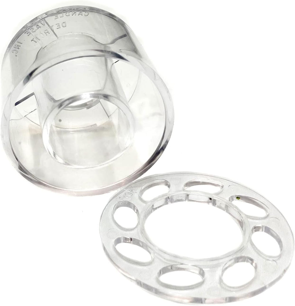 Floral Genius Case of 72 Candle Ring Vases 2-5/8' Diameter for Fresh and Artificial Flowers | Easy to Use | Water-Tight, Dishwasher Safe, Resuable Taper Candle Flower Frog Arrangement | USA Made