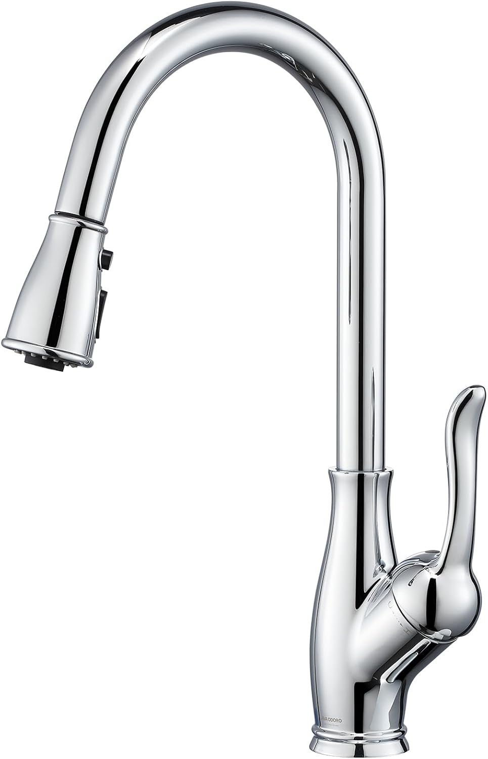 Lava Odoro Kitchen Faucet with Pull Down Sprayer, Chrome Kitchen Sink Faucet with Magnetic Docking Spray 3-Function, Faucet for Kitchen Sink 1 Hole and 3 Hole with Deck Plate, KF271-C