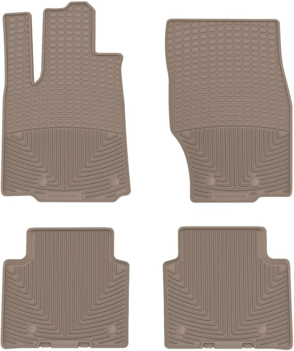 WeatherTech All-Weather Floor Mats for Jeep Grand Cherokee, Grand Cherokee 4xe - 1st & 2nd Row (W614TN-W615TN), Tan