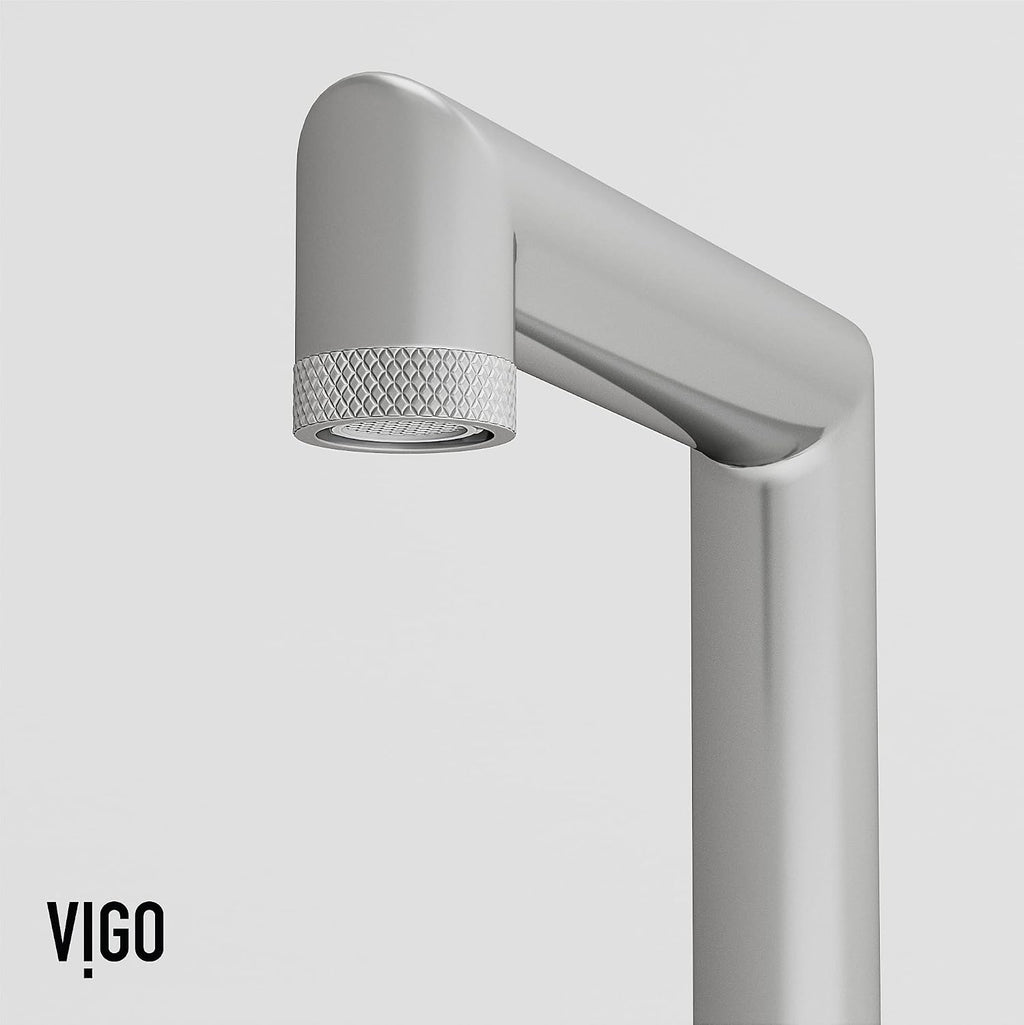 VIGO Sterling Two-Handle Three-Hole Mount Widespread Bathroom Sink Faucet, 7-Inch, Chrome, Modern Design, Solid Brass, 1.2 GPM WaterSense & Ceramic Disc Valve, Corrosion-Resistant