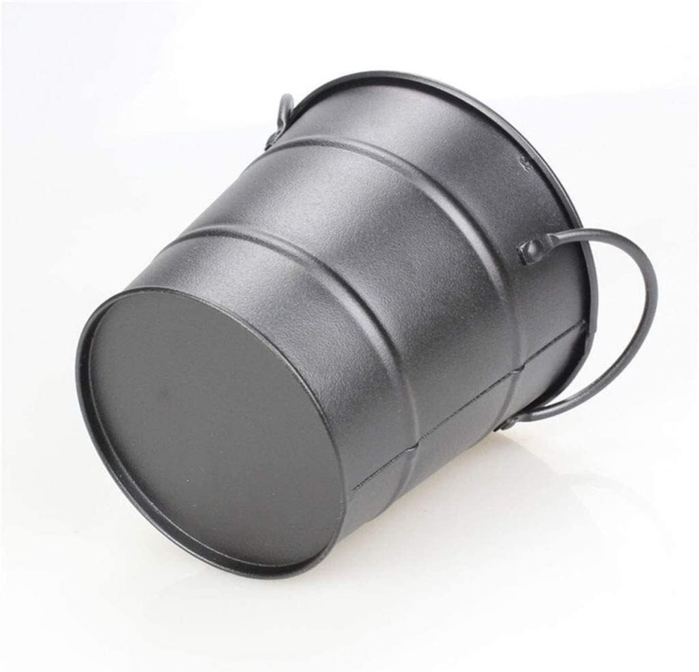 Ice Bucket Champagne Bucket Wine Cooler Bucket Mini Barbecue Ice Cube Bucket Household Drink Beer Ice Bucket for Home Bar Ice Buckets for Parties (Black 11 * 11.5cm)