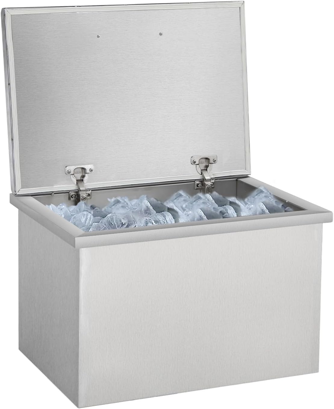 Commercial Stainless Steel Drop-in Ice Bin Chest – Insulated Bar Ice Well for Beverage Service