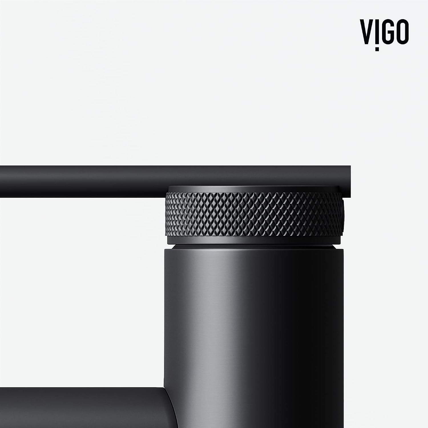 VIGO Sterling Single-Handle Single-Hole Mount Bathroom Sink Faucet, 7-Inch, Matte Black, Modern Design, Solid Brass, 1.2 GPM WaterSense & Ceramic Disc Valve, Corrosion-Resistant