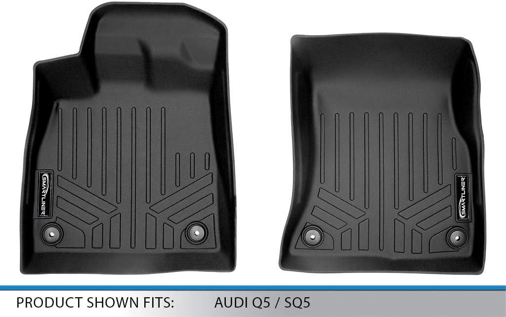 SMARTLINER Custom Fit Floor Mats 1st Row Liner Set Compatible with 2018-2025 Audi Q5