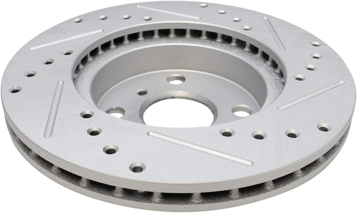 TRQ Performance Front Brake Pad and Rotor Set Ceramic Coated Drilled Slotted Vented Rotors Compatible with 1993-1997 Geo Prizm Toyota Corolla