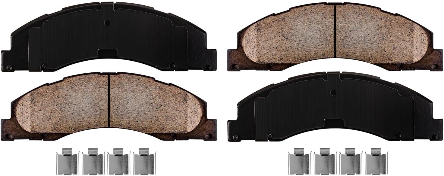 Detroit Axle - Front Brake Kit for 2008-2014 Ford E-450 Super Duty E-150 E-250, 2008-2019 2021 E-350 Super Duty, Disc Brake Rotors Ceramic Brakes Pads Replacement : 13.58' inch Rotor