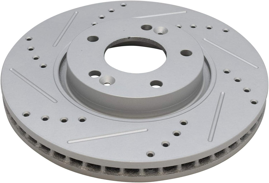 TRQ Performance Front Ceramic Brake Pad and Rotor Set Compatible with 13-16 Hyundai Veloster Turbo 14-16 Kia Forte Koup SX 15-16 Forte5 SX with 300 mm Diameter Front Rotors