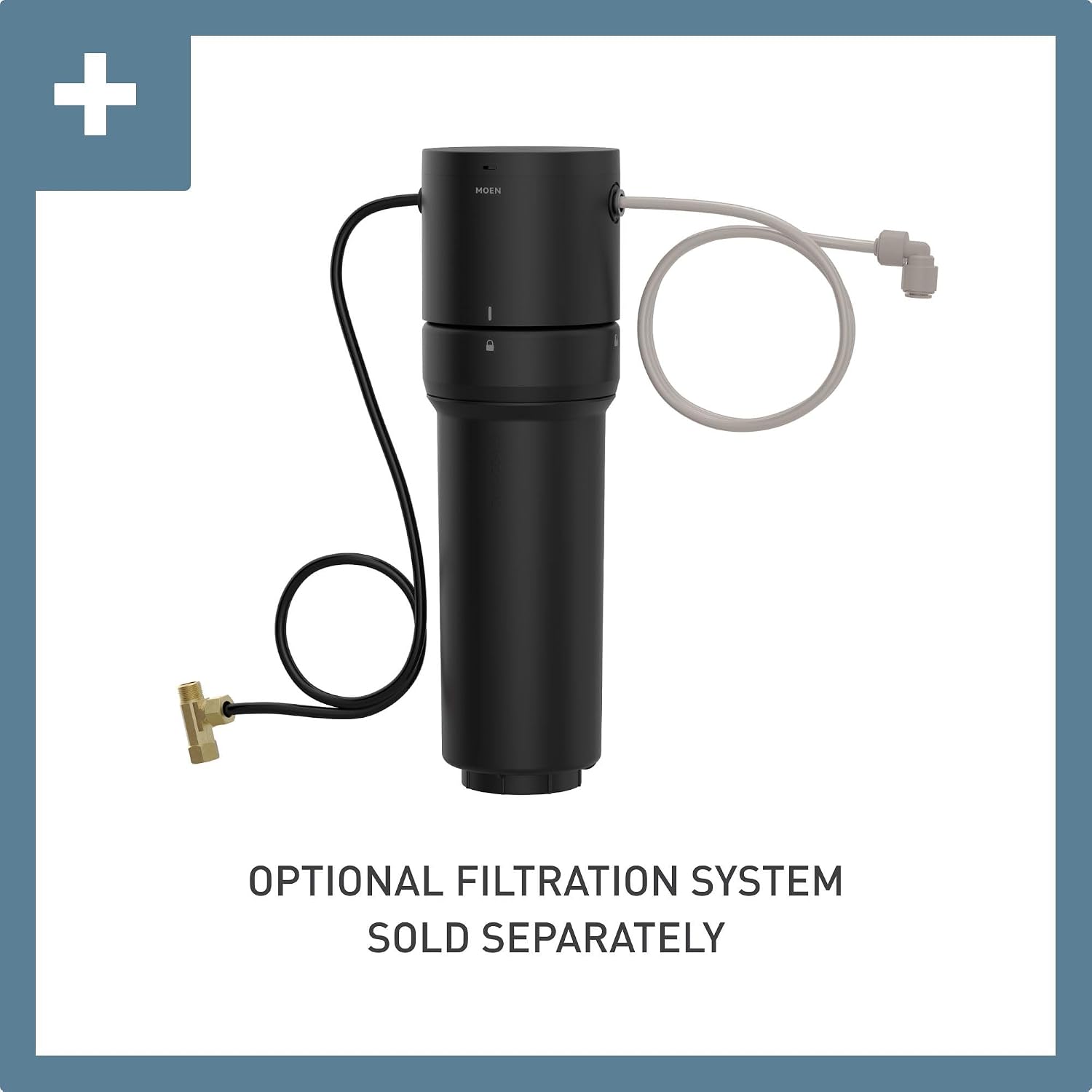 Moen S5540SRS Paterson Sip Industrial Cold Water Kitchen Beverage Faucet, Optional Water Filtration System Available (Sold Separately), Spot Resist Stainless