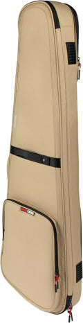 Gator Cases ICON Series Premium Weather Resistant Gig Bag for Bass Guitars with TSA Luggage Lock-Friendly Zipper Pulls; Khaki(G-ICONBASS-KHK)