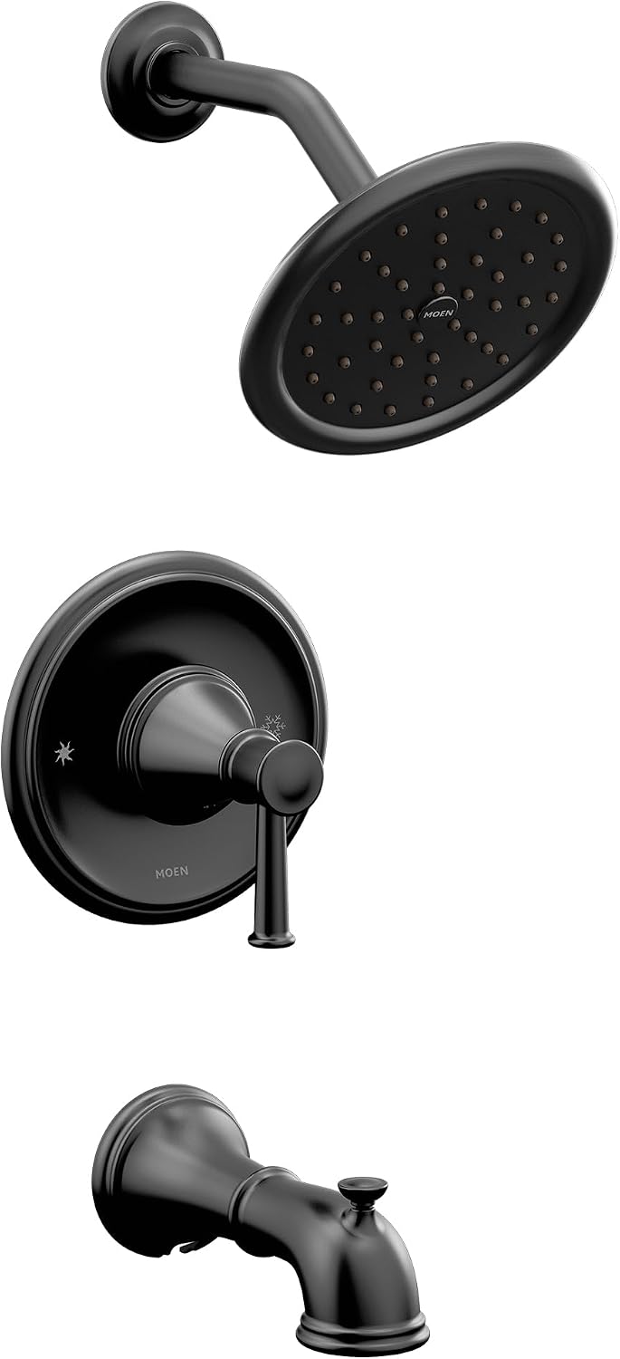 Moen T2313EPBLBelfield Posi-Temp Tub and Shower Trim Kit with Eco-Performance Showerhead, Valve Required