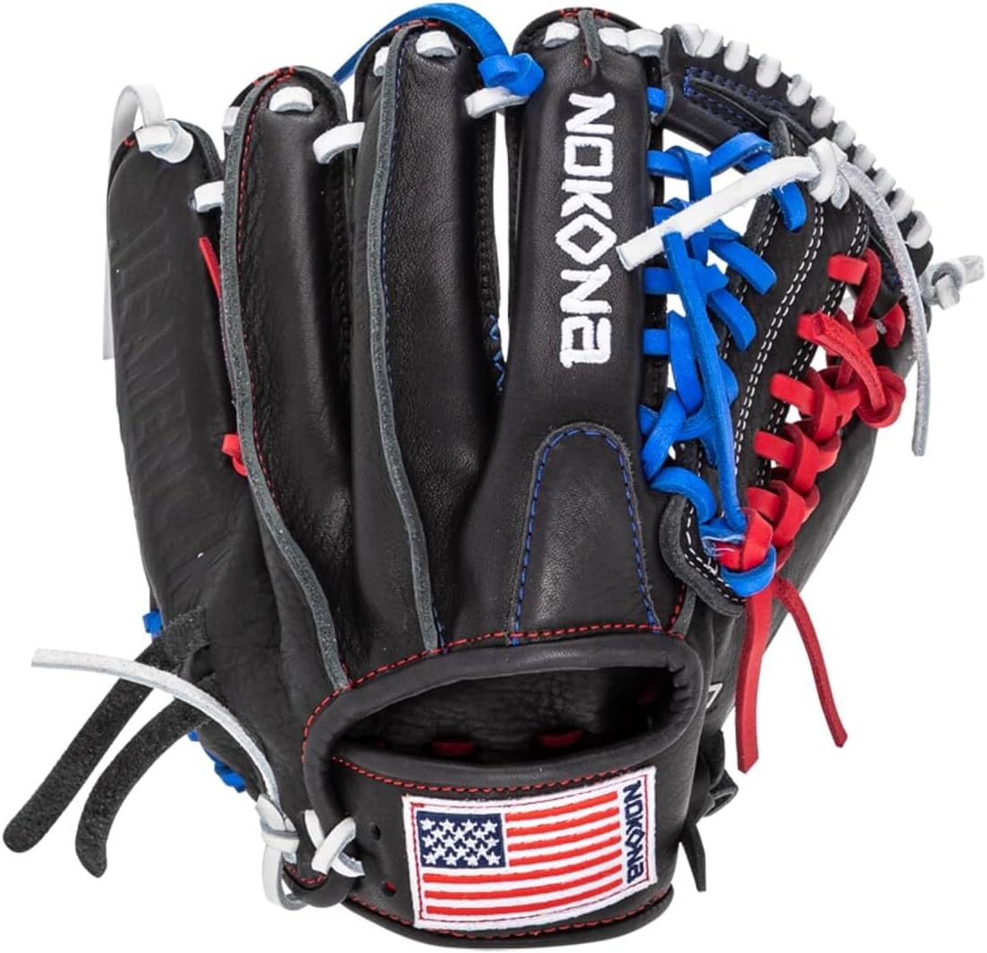 Nokona S1 All-American 11.25' Modified Trap Web 14U Infield/Outfield Baseball Glove