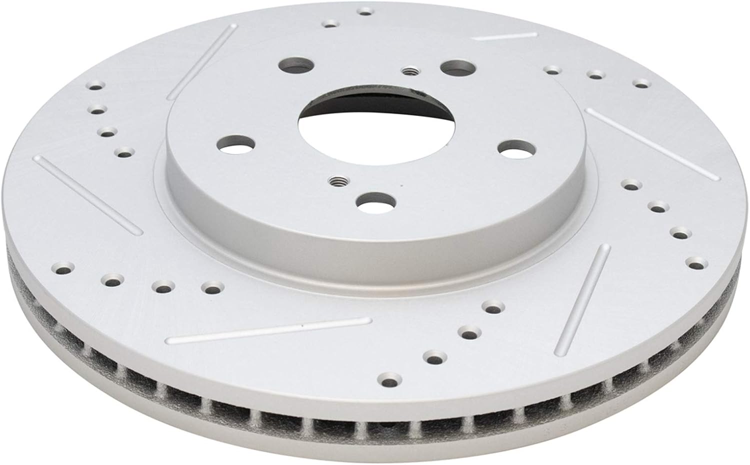TRQ Performance Front Brake Pad and Rotor Set Ceramic Drilled Slotted Coated Vented Rotors Compatible with 02-03 Lexus ES300 04-10 Toyota Sienna 05-07 Avalon 05-06 Camry 04-08 Solara