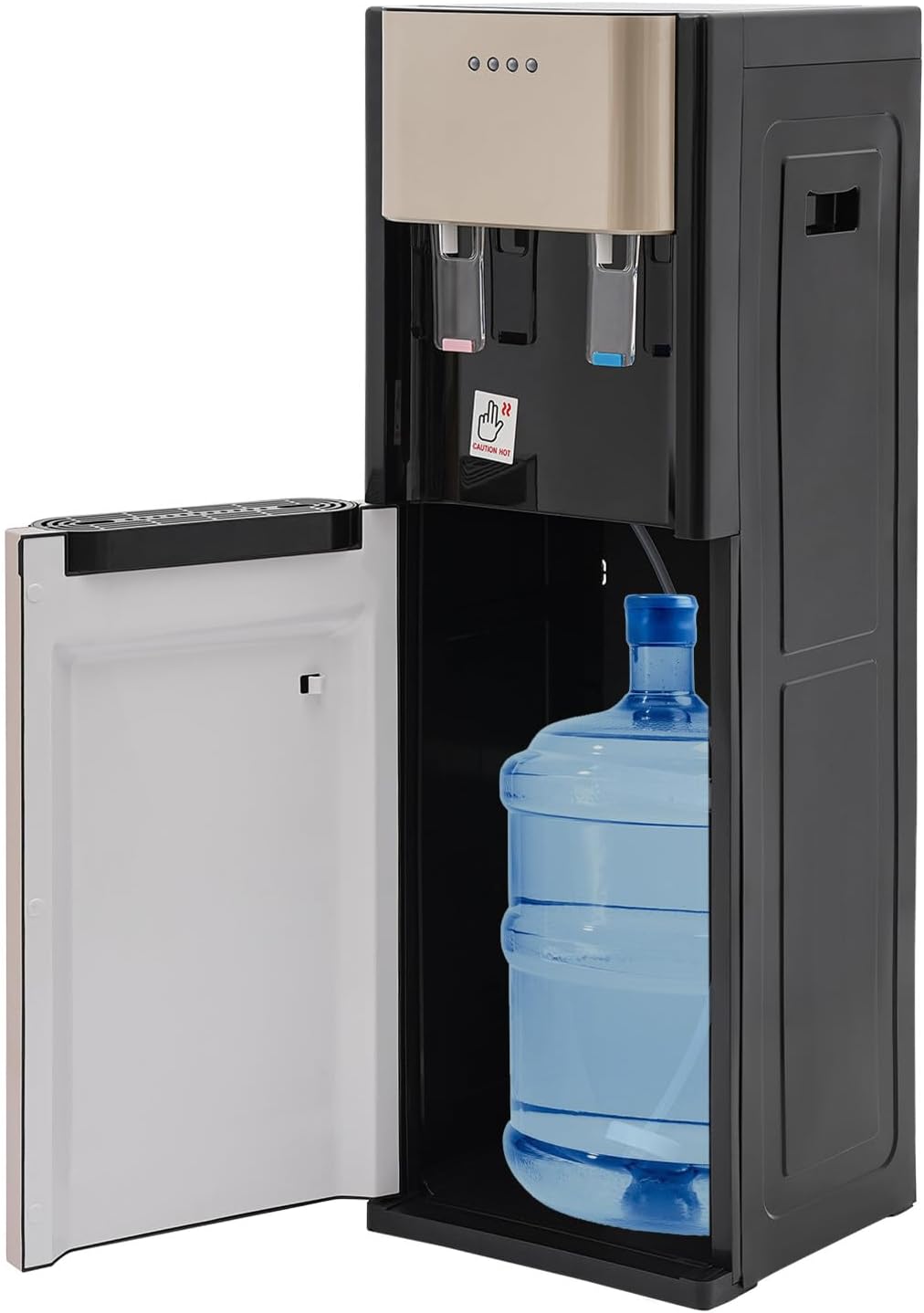 Bottom Loading Water Dispenser, Hot & Cold Water Dispenser for 5.28 Gal and Below Bottle, 450W Heating/70W Cooling, 110V