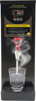 Step-Heating Commercial Hot Water Dispenser, Adjustable Temperature Electric Water Boiler, 8L/2.11gal Large Capacity Water Boiler for Homes, Caterers, Restaurants, Offices and Stores