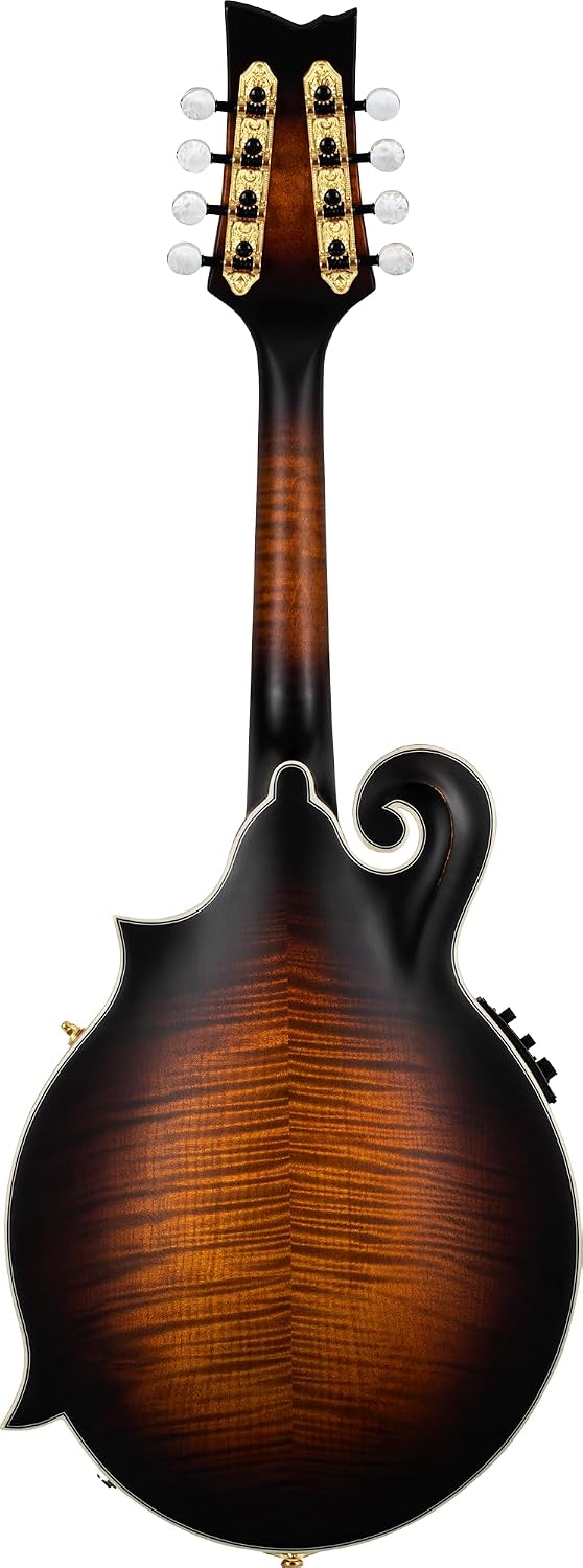 Ortega All Solid F-Style Acoustic-Electric Mandolin w/Pro gig bag, Antique Violin Oil (RMFE100AVO)