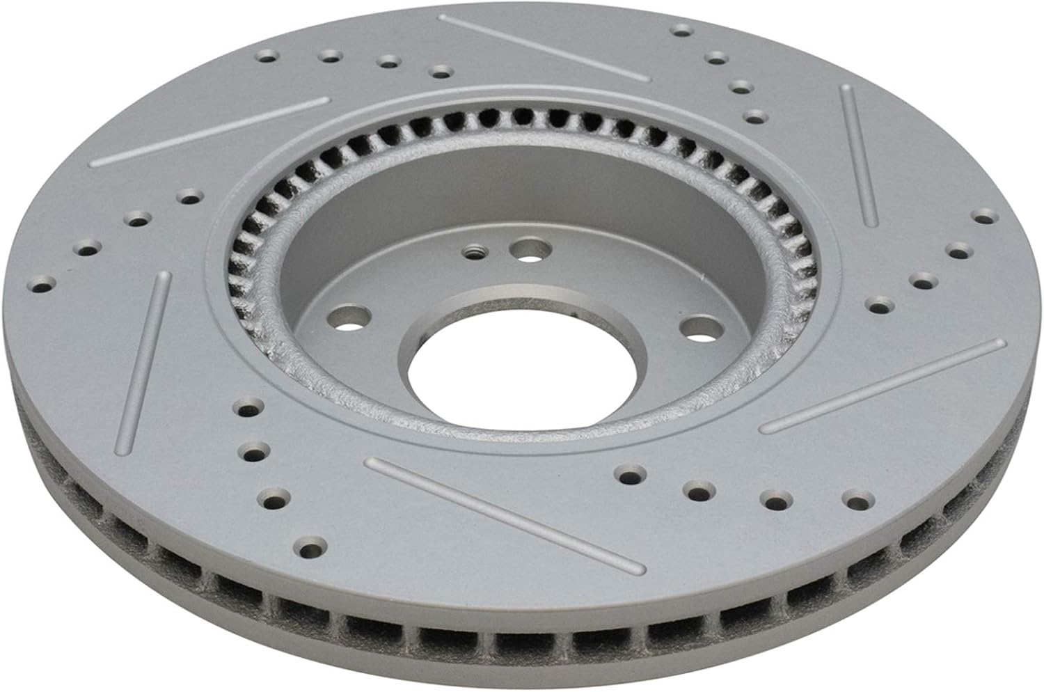 TRQ Performance Front Brake Pad and Rotor Set Ceramic G Coated Drilled Slotted Vented Rotors Compatible with 2011-2015 Hyundai Sonata 2011-2016 Kia Optima