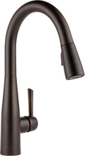 Delta Essa Oil Rubbed Bronze Kitchen Faucet with Pull Down Sprayer, Modern Single Hole Kitchen Sink Faucet, Single Handle, Venetian Bronze 9113-RB-DST