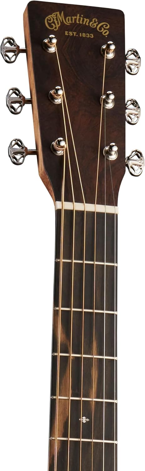 Martin DC-13E Modern Road Series Acoustic-Electric Guitar – Spruce Top & Koa Fine Veneer | Gloss Finish | E1 Electronics with Built-In Tuner | Ratio® Tuners | Softshell Case Included (Right)