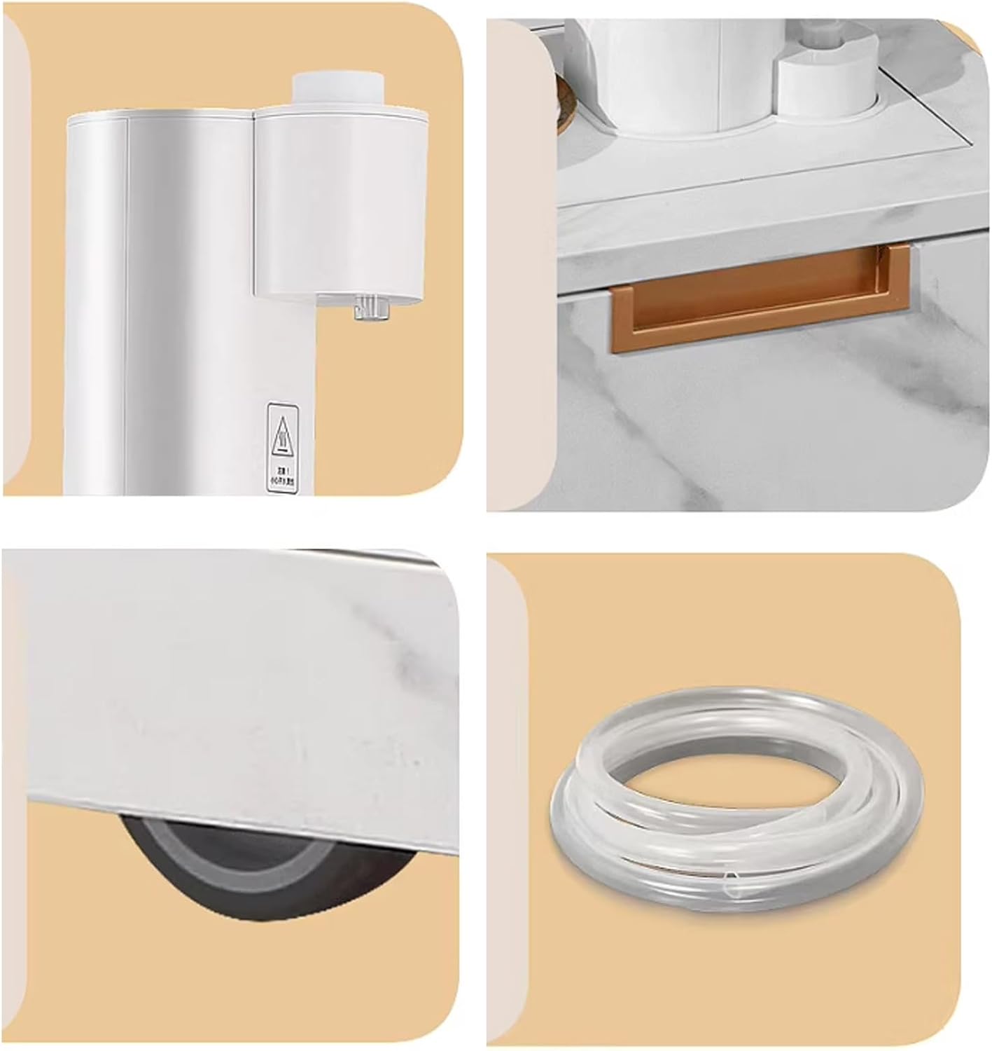 GRFIT hot Water dispensers Tea Bar Dispenser Instant Water Dispenser Mobile Instant Coffee Table Household Direct Drinking Water Heater Instant hot Water Dispenser
