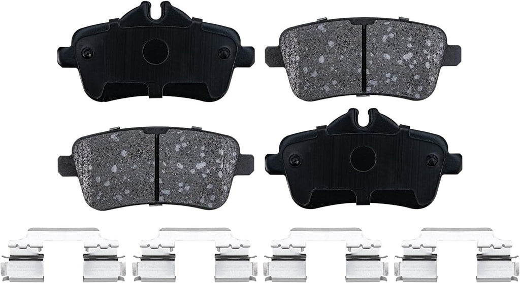 Detroit Axle - Rear Brake Kit for Mercedes-Benz ML350 ML400 ML550 GLE400 GLE300d GLE43 AMG Disc Brake Rotors Ceramic Brakes Pads with Hardware Replacement: 12.99' inch Rotors