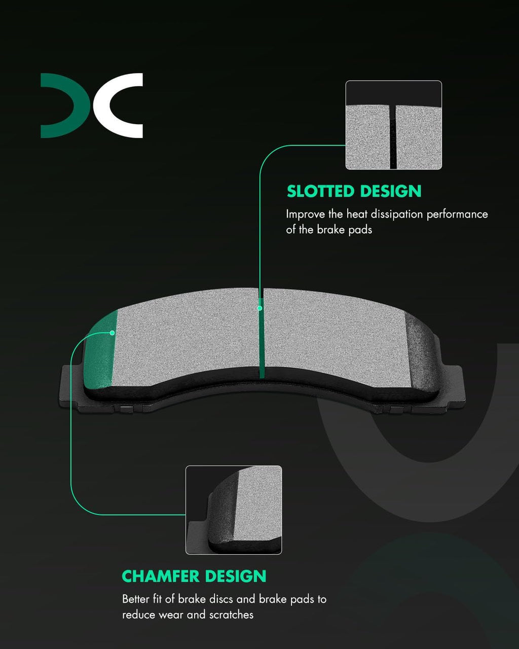 SCITOO Front 13.78' Brake Pads and Rotors Kits Fit For Ford For F-150 2010-2020,For Ford For Expedition 2010-2021,For Lincoln Navigator 2010-2021