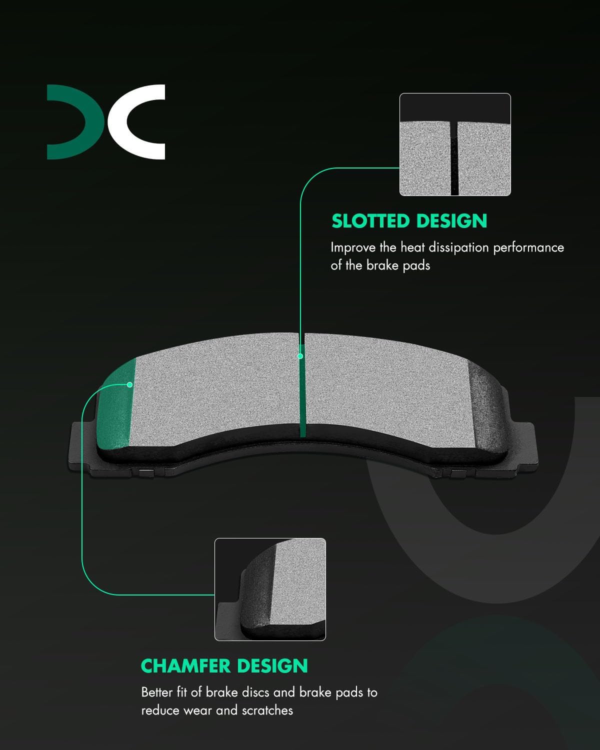 SCITOO Front 13.78' Brake Pads and Rotors Kits Fit For Ford For F-150 2010-2020,For Ford For Expedition 2010-2021,For Lincoln Navigator 2010-2021