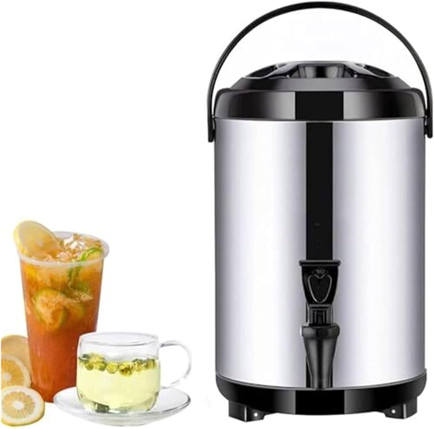 Coffee Urn，Insulated Stainless Steel Hot Water Dispenser With Faucet - Commercial Beverage Server For Coffee, Tea, Offices & Events, Multiple Capacities