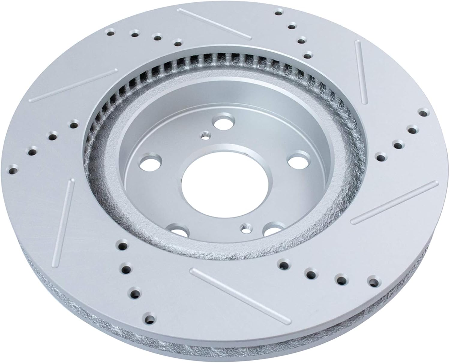 TRQ Performance Front Brake Pad & Rotor Ceramic Coated Drilled Rotors Compatible with 06-19 Toyota RAV4 09-13 Matrix 16-19 Mirai 17-18 Corolla iM 11-16 Scion tC 2016 iM 09-10 Pontiac Vibe