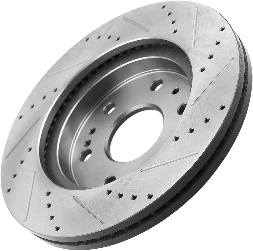 Front Brake Rotors and Pads Kit Compatible with 2005-2018 Chevy Silverado 1500, 2008-2020 Chevy Tahoe, 2015-2019 Chevy Suburban, GMC Yukon XL, 2005-2018 GMC Sierra 1500, 2008-2020 GMC Yukon