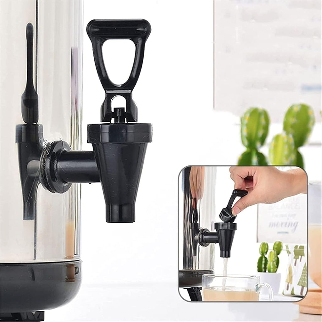 Drink Dispenser Hot & Cold Beverage Dispenser 304 Stainless Steel Large Capacity Hot Water Dispenser with Faucet and Foldable Tripod Kettle Thermostat Commercial and Home