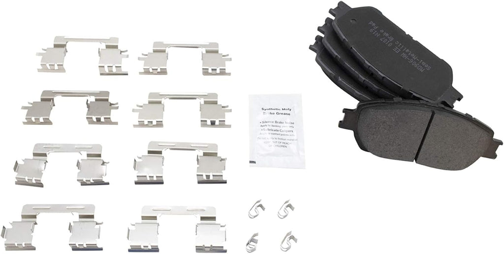 TRQ Front Brake Pad and Rotor Set Semi Metallic Vented Rotors Calipers Compatible with 2005-2015 Toyota Tacoma