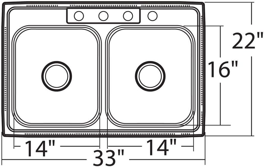 Westbrass S3348B-07 Stainless Steel 50/50 Double Bowl Kitchen Sink Set (Includes: Faucet in Stainless Steel, BADGER 5 Garbage Disposal and Strainer) 33' Stainless Steel