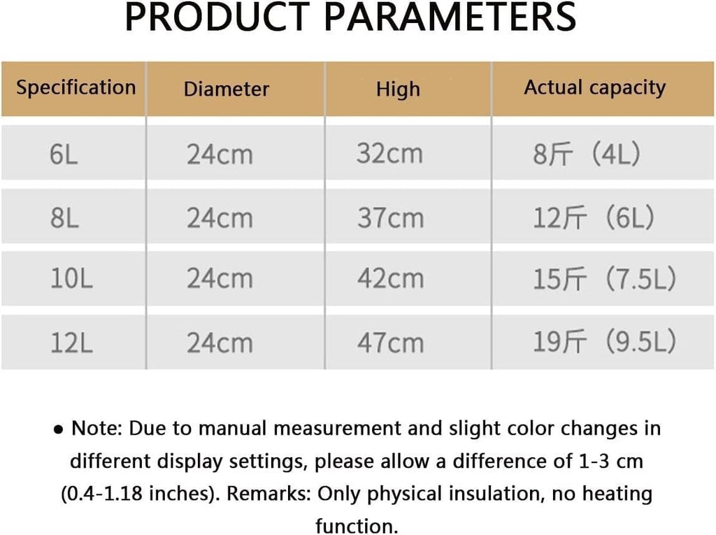 6L 8L 10L 12L Urn Boiler Hot and Cold Water Dispenser Stainless Steel Tea Hot Water Bottle with Faucet Portable Handle Large Capacity Sealing for Catering Office Hotels Party (Color : Black, Size :