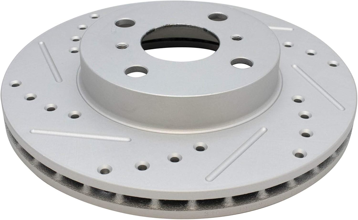 TRQ Performance Front Brake Pad and Rotor Set Ceramic Coated Drilled Slotted Vented Rotors Compatible with 1993-1997 Geo Prizm Toyota Corolla