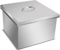 Commercial Stainless Steel Drop-in Ice Bin Chest – Insulated Bar Ice Well for Beverage Service