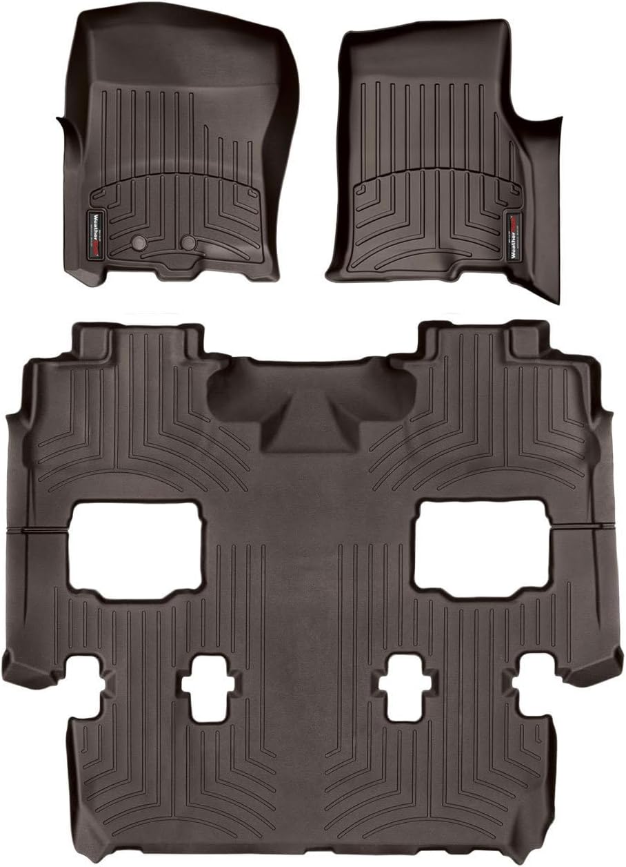 WeatherTech Custom Fit FloorLiners for Ford Expedition, Navigator, Full Set (473531-4710402), Cocoa