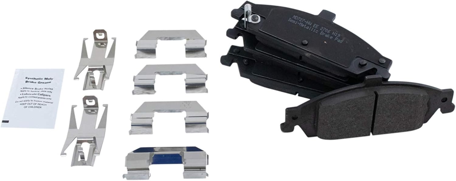 TRQ Front Brake Pad and Rotor Set Semi Metallic Vented Calipers Compatible with 1999-2005 Pontiac Grand Am 1997-2003 Chevrolet Malibu 2004-2005 Classic 1999-2004 Oldsmobile Alero 1997-1999 Cutlass
