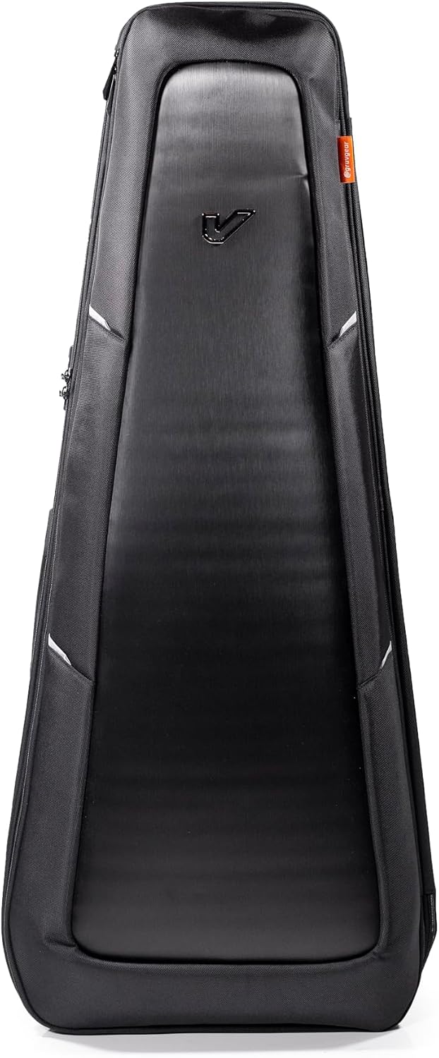 Gruv Gear Acoustic Guitar Case Hard, Patented Acoustic Guitar Gig Bag with Adjustable Backpack Straps, Easy Rolling Wheels, Travel Approved, Multiple Pockets for Guitar Accessories, Holds 1 Instrument
