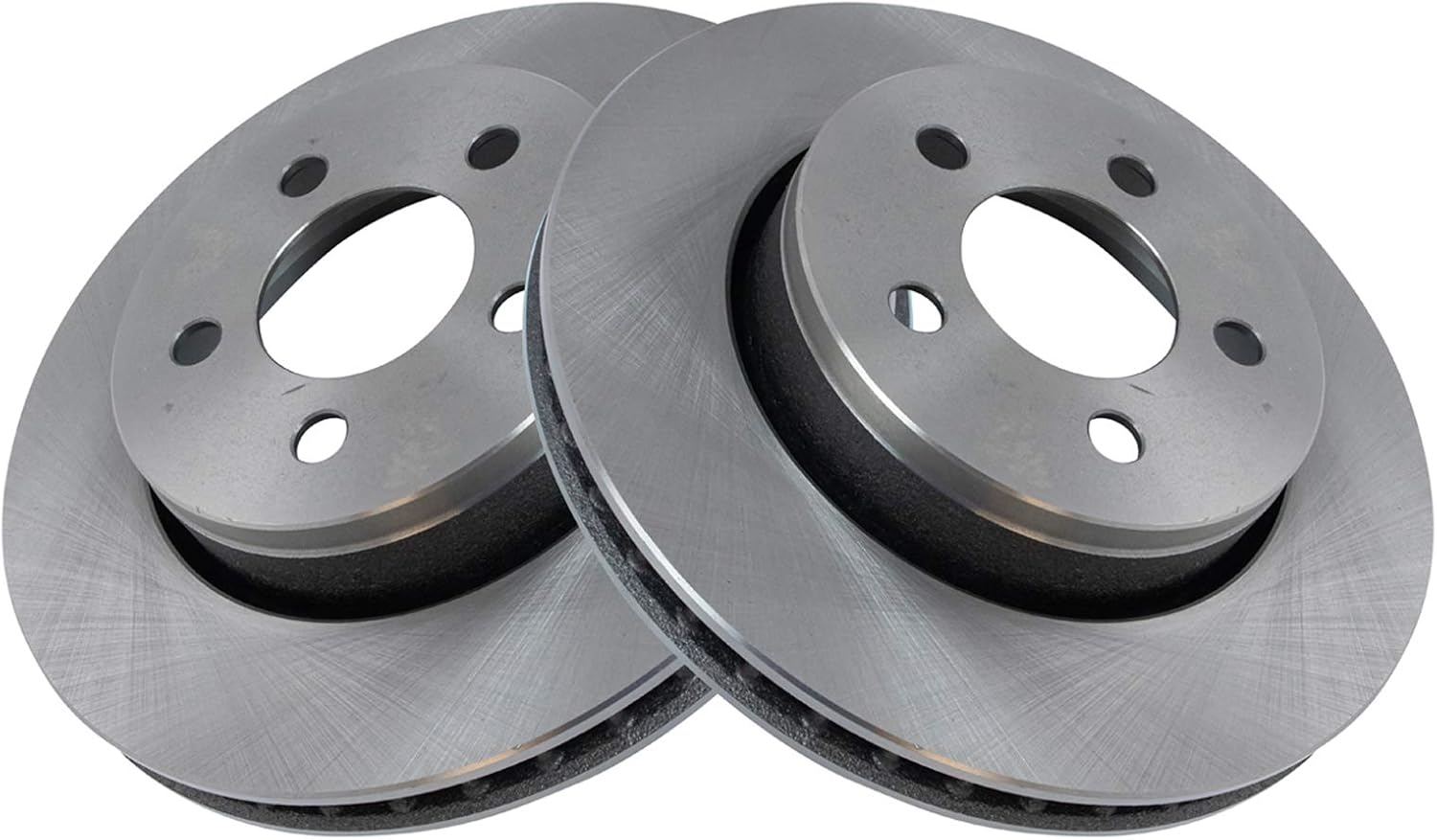TRQ Front Brake Pad and Rotor Set Semi Metallic Vented Rotors Compatible with 2007-2011 Dodge Nitro 2008-2012 Jeep Liberty