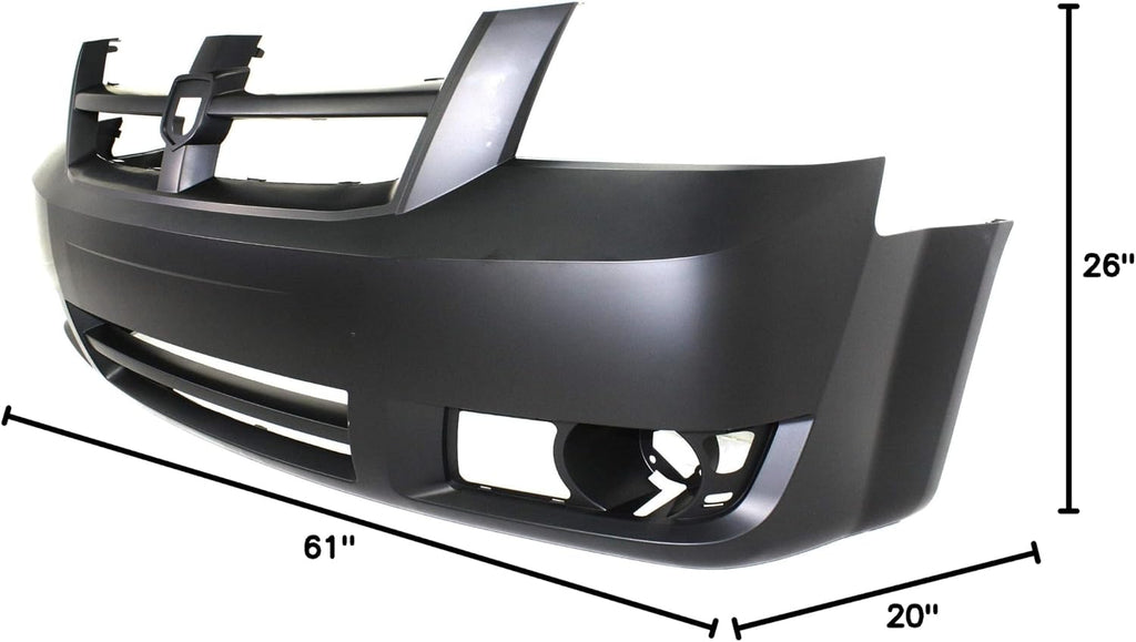 Garage-Pro Bumper Cover Compatible with Dodge Grand Caravan 2008-2010 Primed Front CAPA CH1000924C
