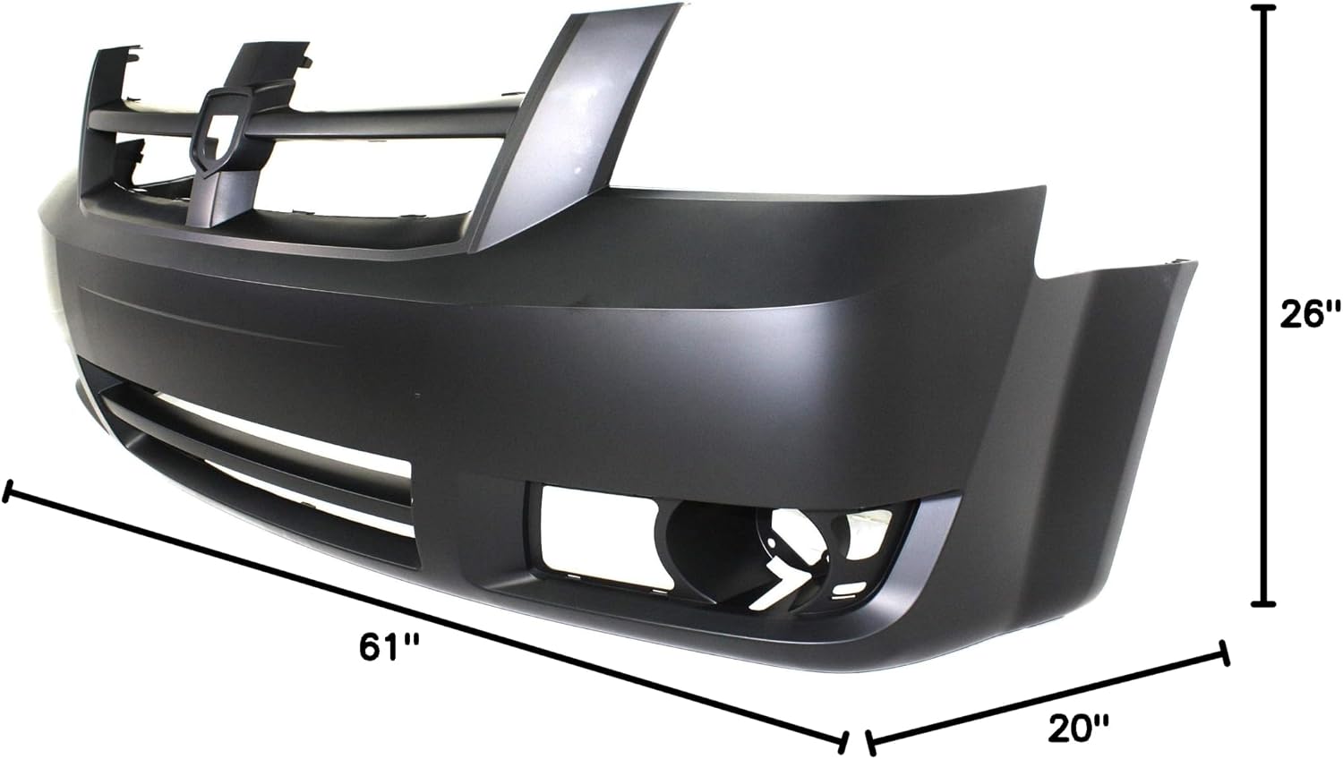 Garage-Pro Bumper Cover Compatible with Dodge Grand Caravan 2008-2010 Primed Front CAPA CH1000924C